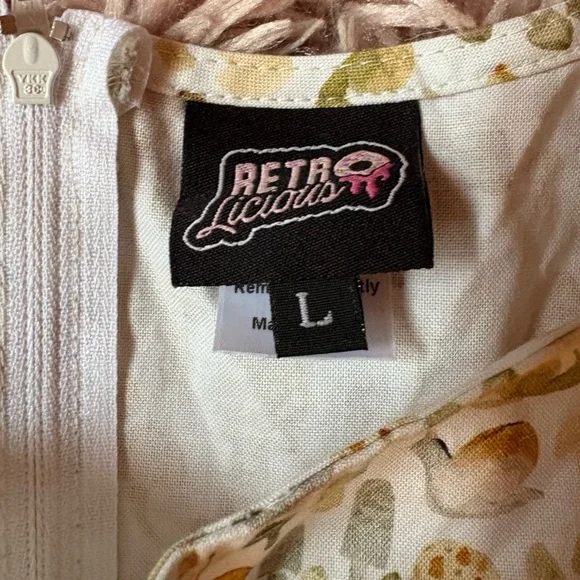 Retrolicious ModCloth Mushroom & Snail Twofer Vintage Midi Dress - Picture 8 of 8